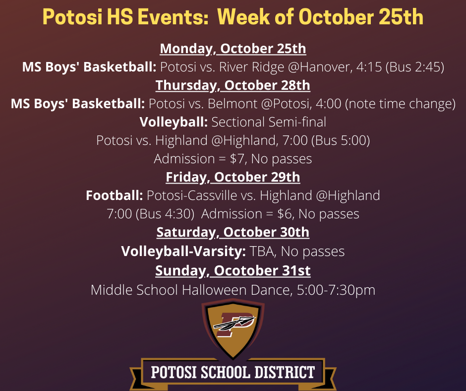 Week of October 25th