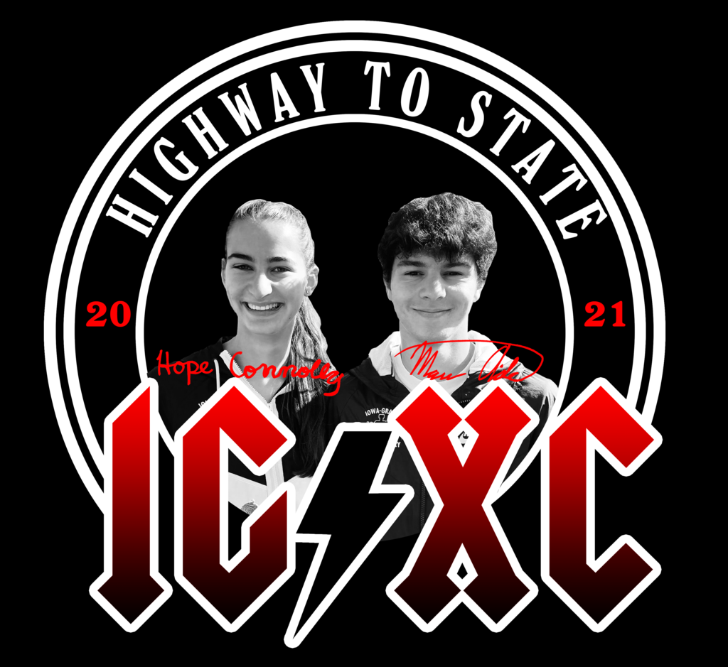 T-Shirt Design for State Cross Country Participants Hope C. and Mason A.