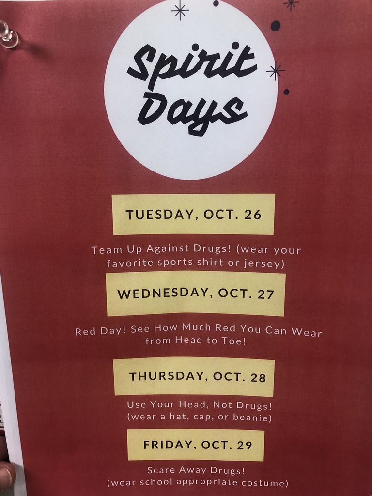 Red Ribbon Week Spirit Days