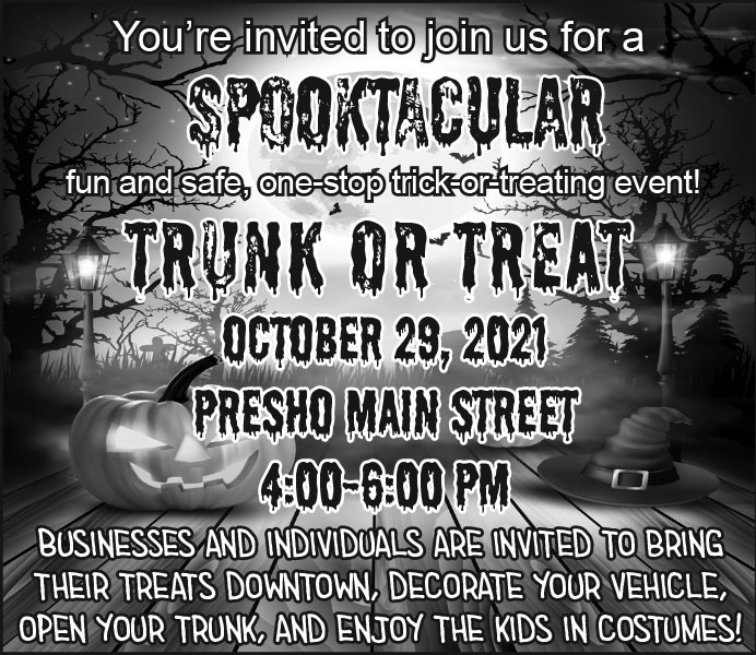 Presho Chamber Trunk or Treat