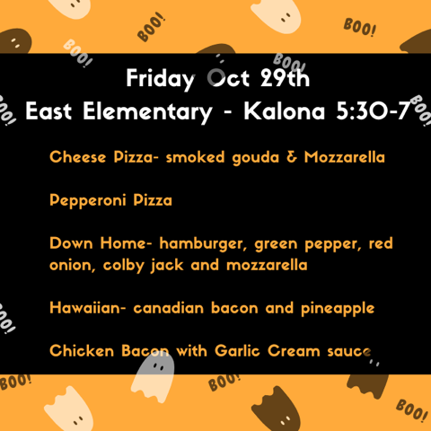 Pizza Menu