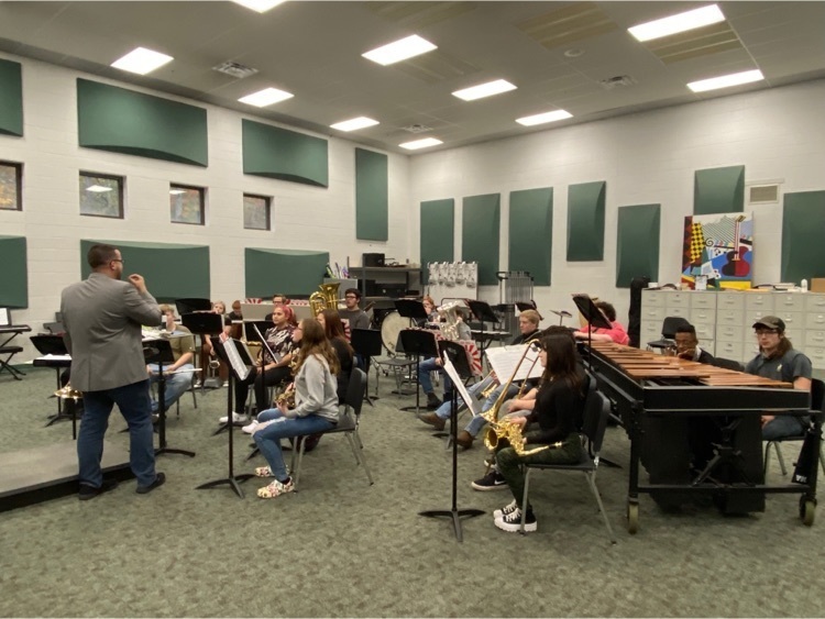 students in music class