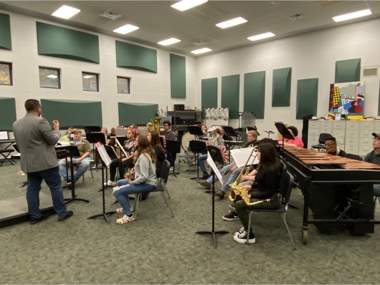 students in music class