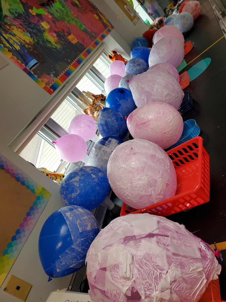 Today's lanterns all drying until next art class!