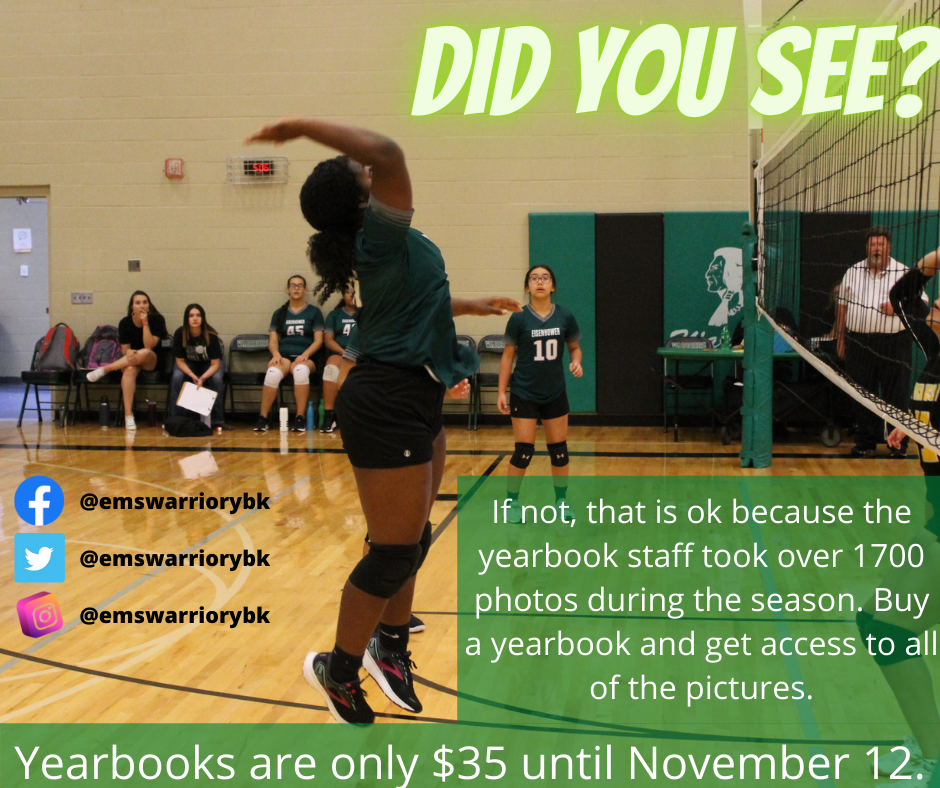 volleyball yearbook ad