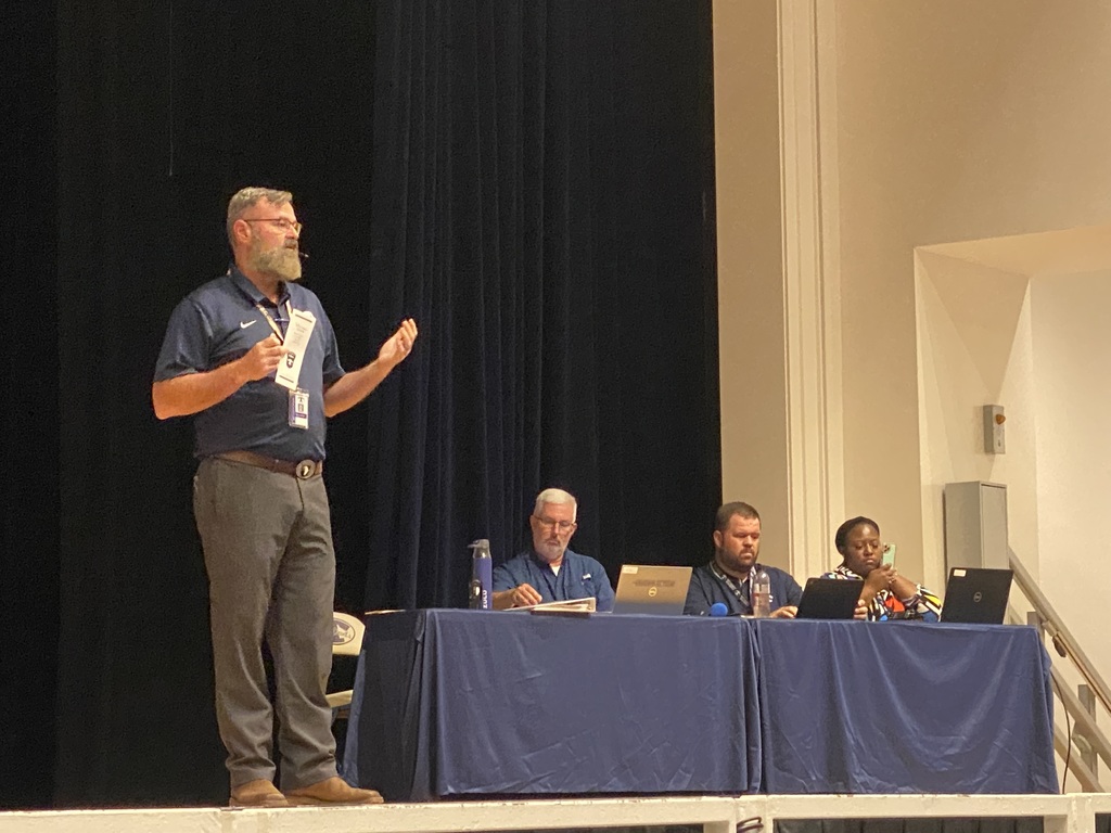 Mr. Hathaway speaking during Community Meeting