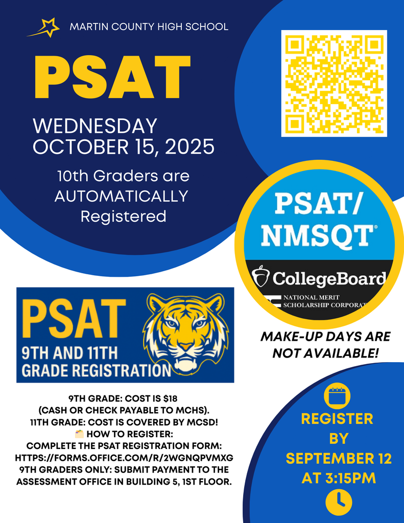 October 15 PSAT @MCHS