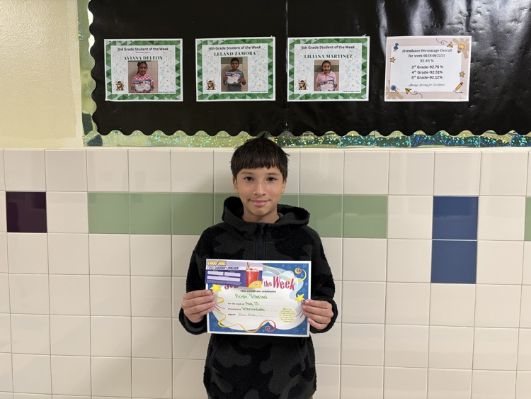 student of the week 