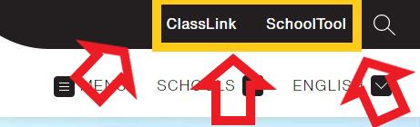 website arrows