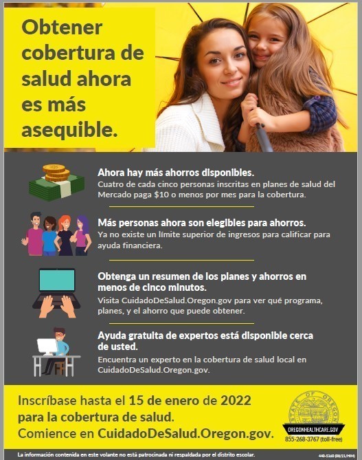 Oregon Health Plan Flyer Spanish