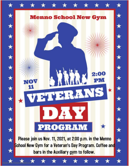 Veteran's Day Program flyer