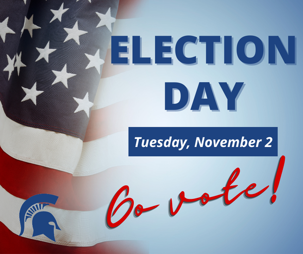Election Day Tuesday, November 2nd. Go Vote!