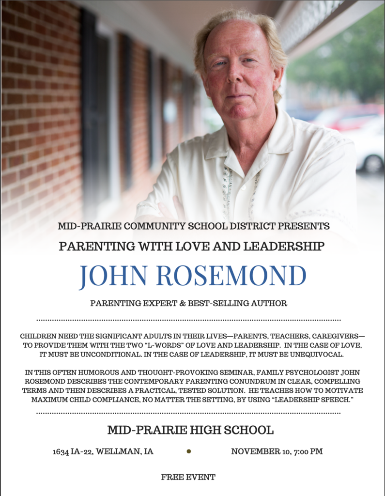 John Rosemond advertisement poster