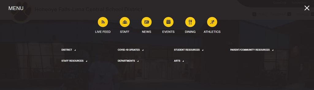 website menu