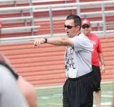 Coach hurt  pointing at player during practice.  Photo Credit:  Claremore Progress