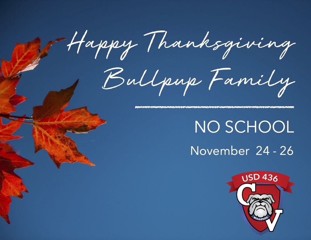 Happy Thanksgiving Bullpup Family! No School November 24-26