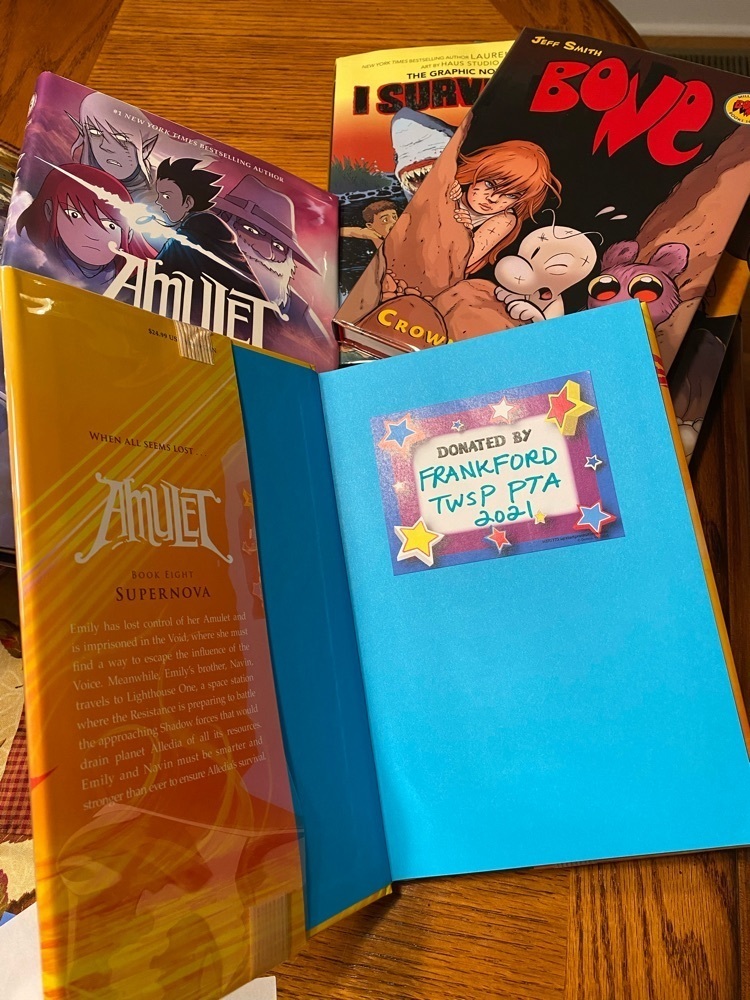 books donated by FTS PTA