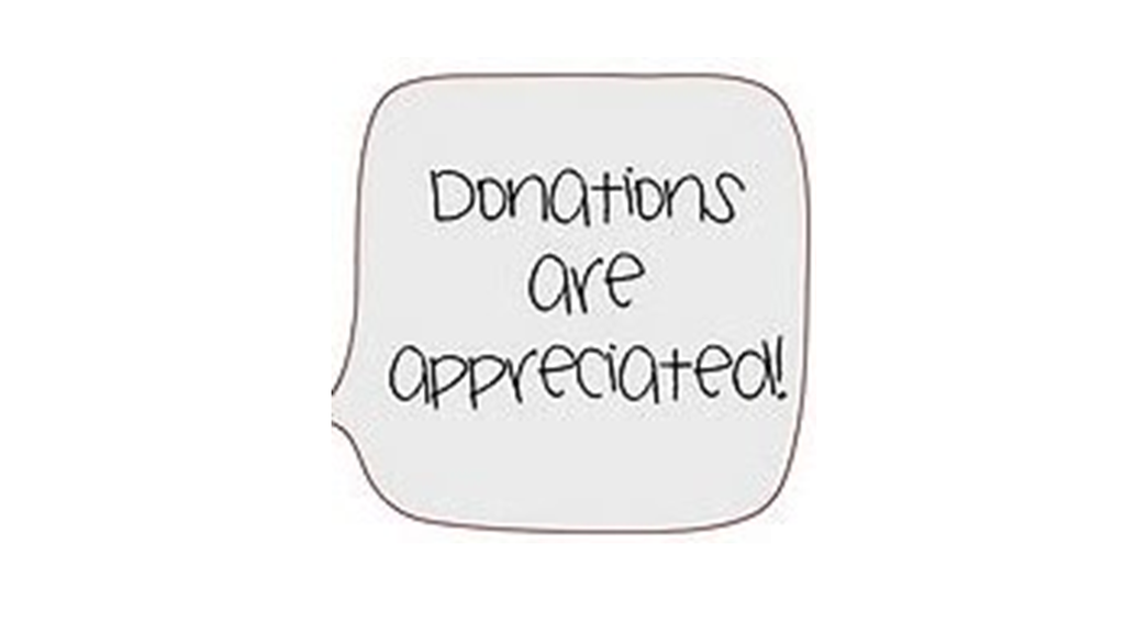 Donations appreciated