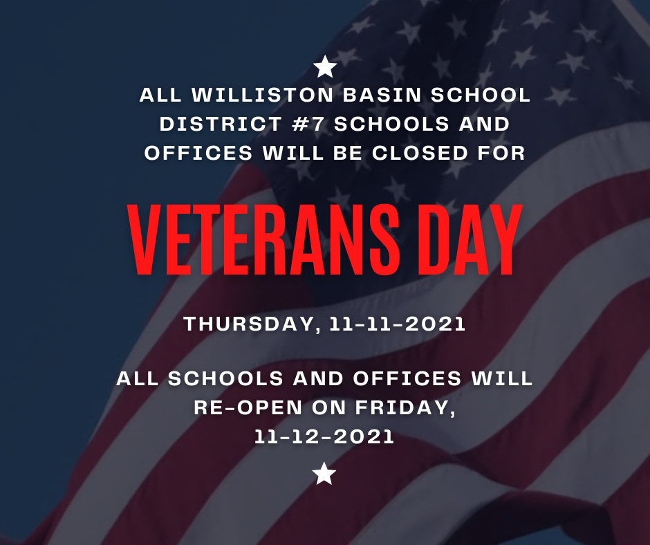 Veteran's Day Closure 11/11/21