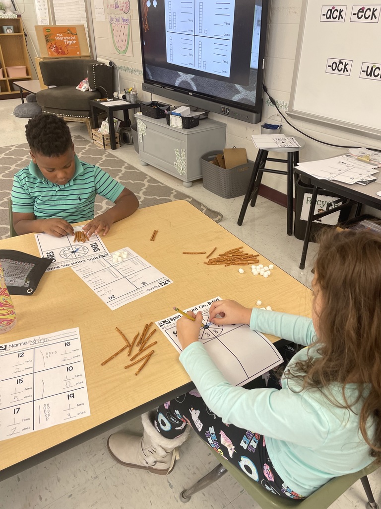 kids counting pretzels