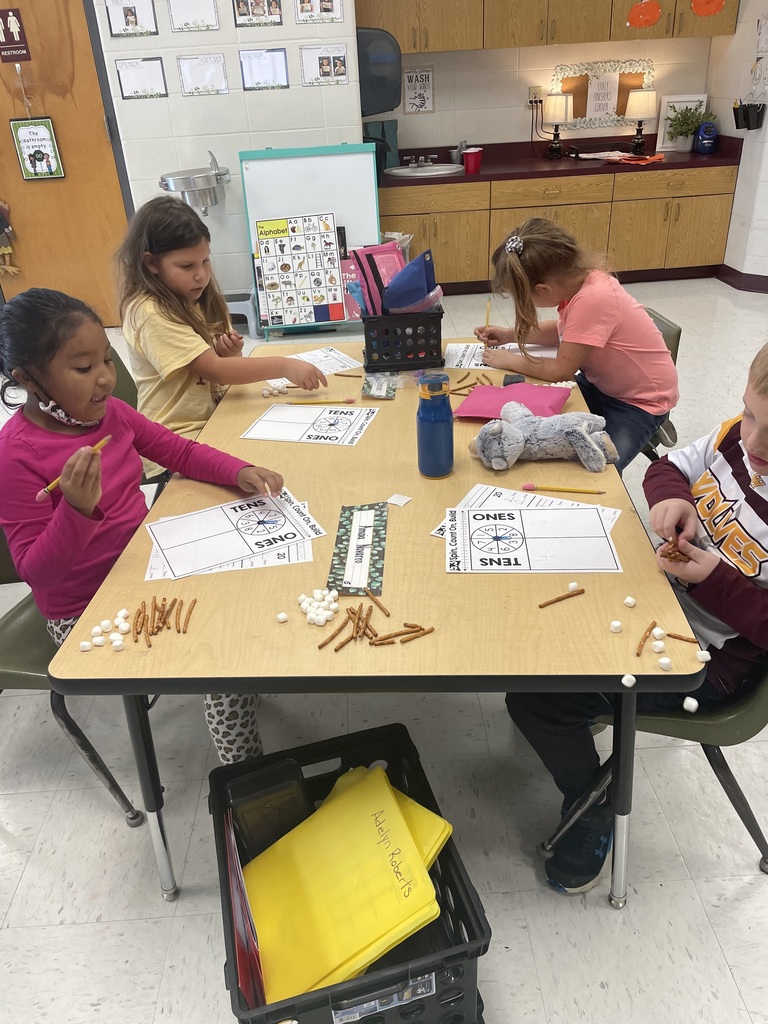 kids counting pretzels