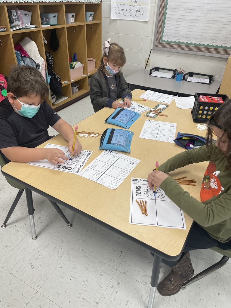 kids counting pretzels