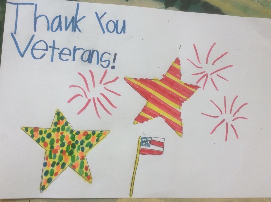 Veterans Day Gratitude from Normandy Kindergartners