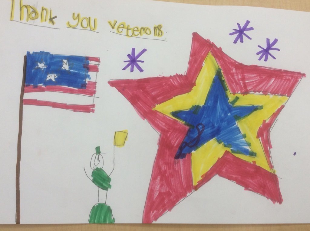 Veterans Day Gratitude from Normandy Kindergartners