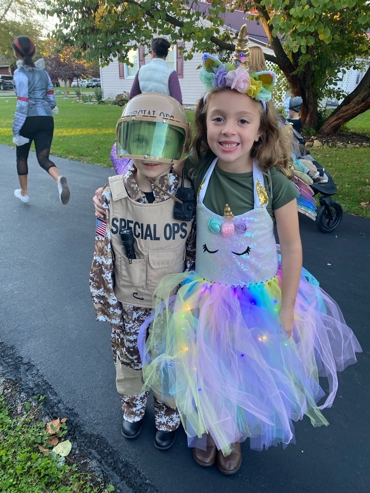 kids in costumes