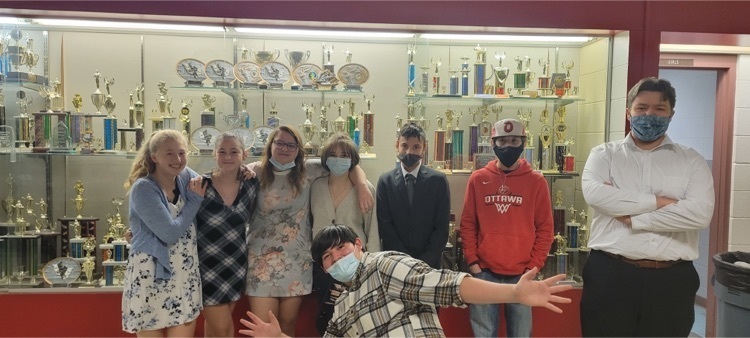 students posing 