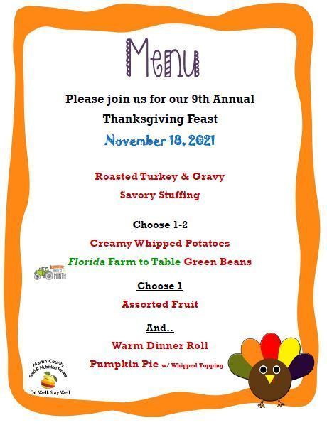 Thanksgiving Lunch for students