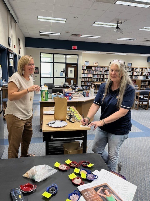 Ms Meyer and Lisa Drake