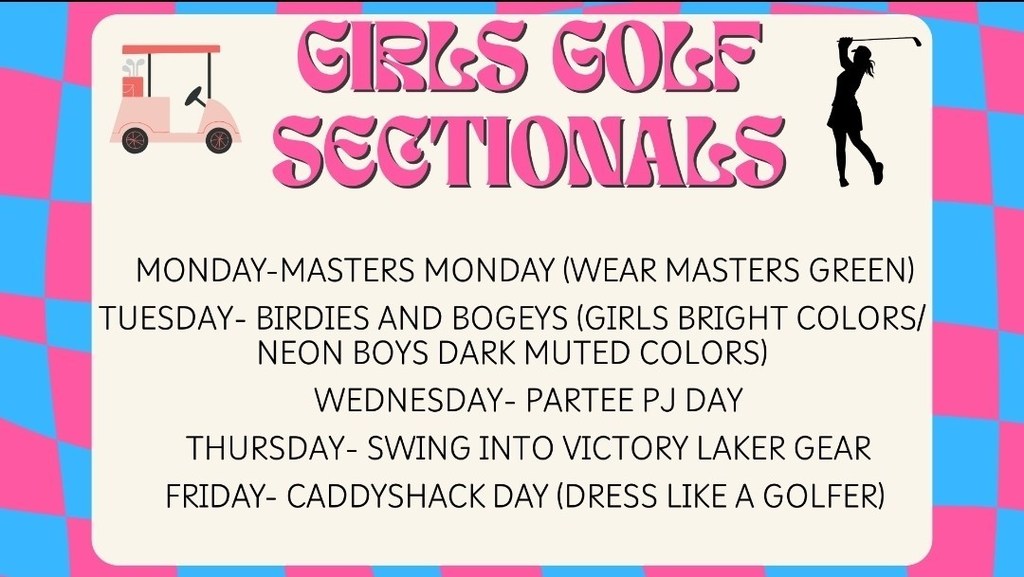Girls Gold Sectionals. Reach the main office for more details.
