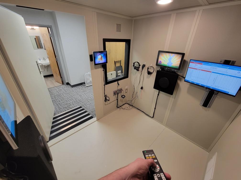 Another view from inside the sound booth