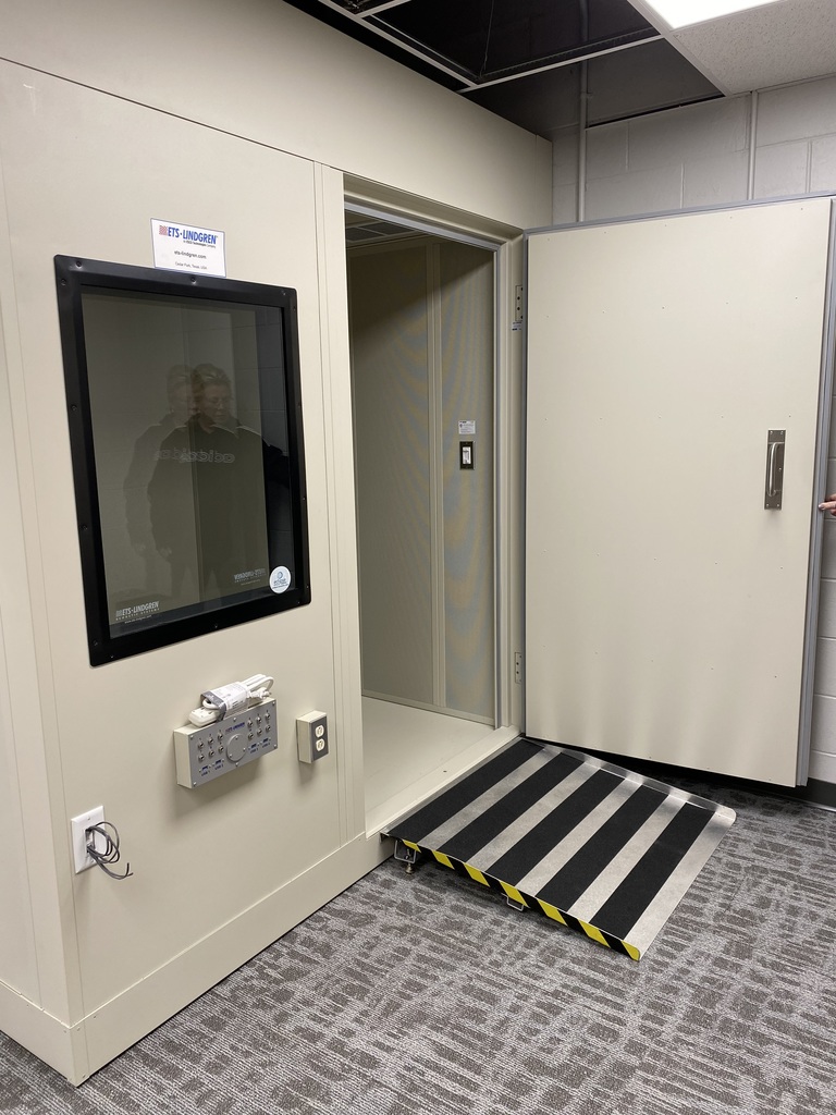 Front of sound booth