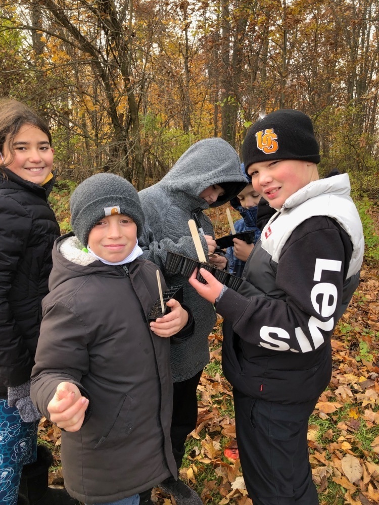 students with plantings