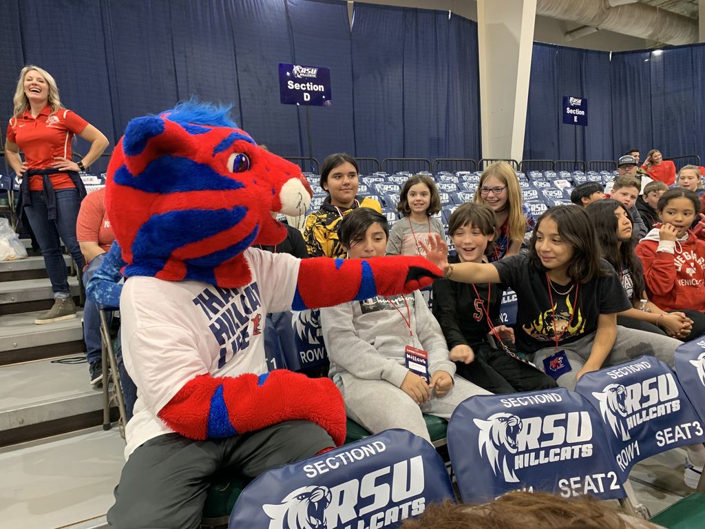 WHAT A DAY! Claremont students were treated to an RSU Basketball game, pizza and candy thanks to our amazing partners in education, RCB Bank and RSU! Thank you, RCB and RSU for continuing to love on our staff and students! #CPSZEBRAPRIDE