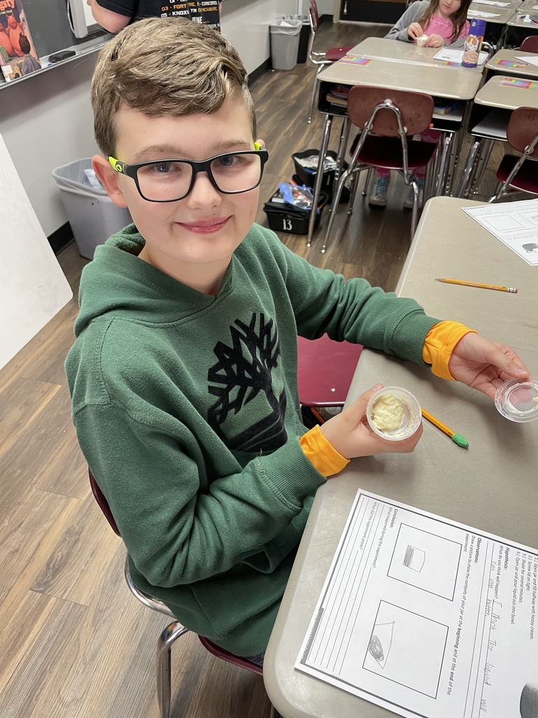 Did you know, all you need to make butter is:  1. Heavy cream 2. Salt 3. A jar with a lid AND SHAKE!  4th graders got to experience making homemade butter first hand for their science lesson - and even got to taste it! YUM!  #CPSZEBRAPRIDE