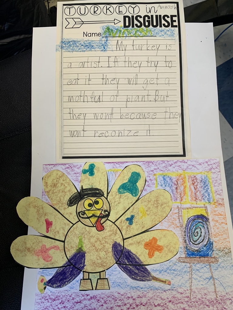 Turkey Disguises 2021 in Mrs. Hart's class