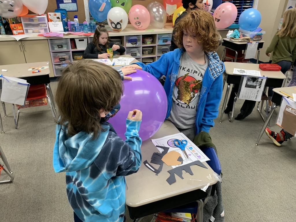 Have you heard the TRUE STORY of the Puppeteer of Macy's Parade? 2nd graders learned all about Mr. Tony Sarg, puppeteer extraordinaire! Tony inspired the helium balloons that would one day become the trademark of the Macy's Parade. After reading the story Balloons Over Broadway, written by Melissa Sweet, 2nd graders were challenged to design and create a parade balloon of their own! Didn't they do a fabulous job? #CPSZEBRAPRIDE