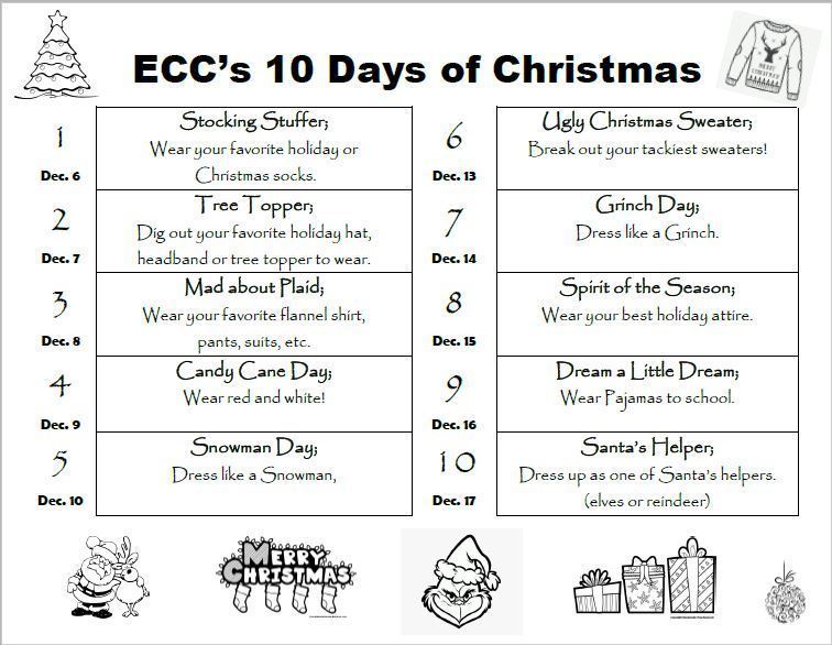 10 days of Christmas