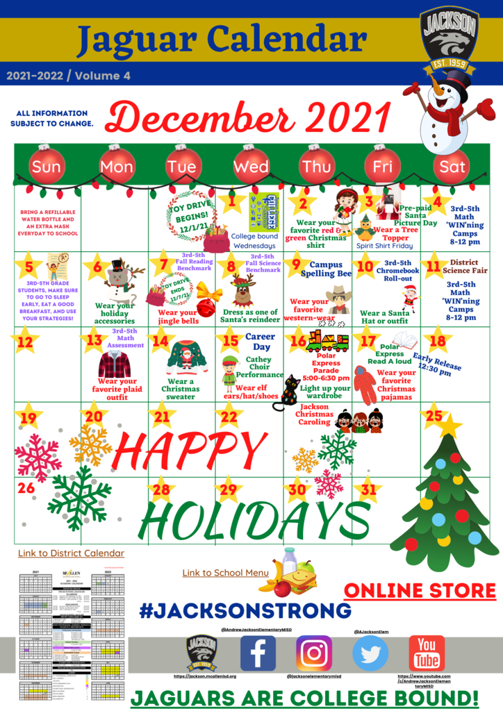 dec calendar