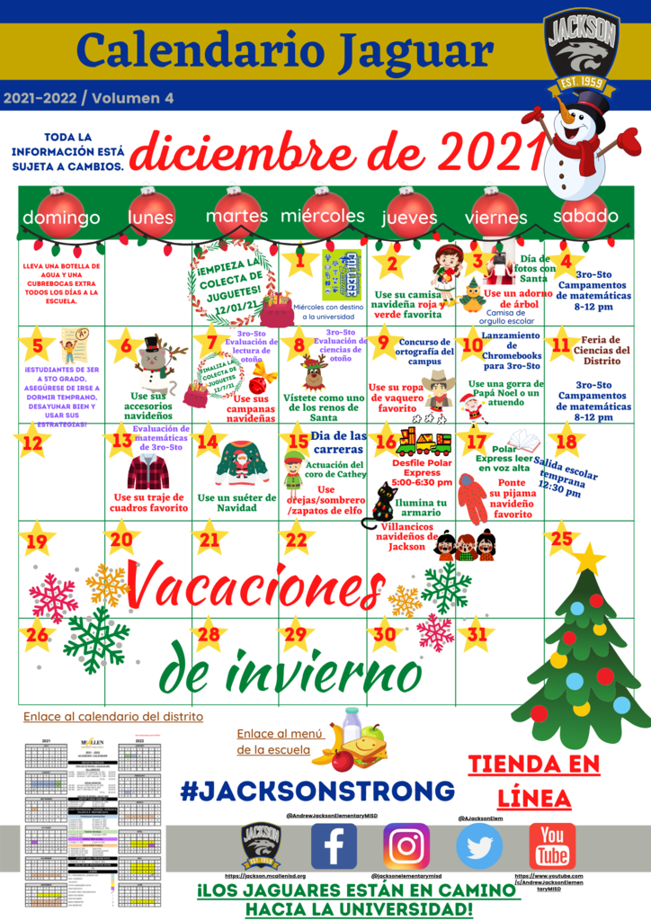dec calendario