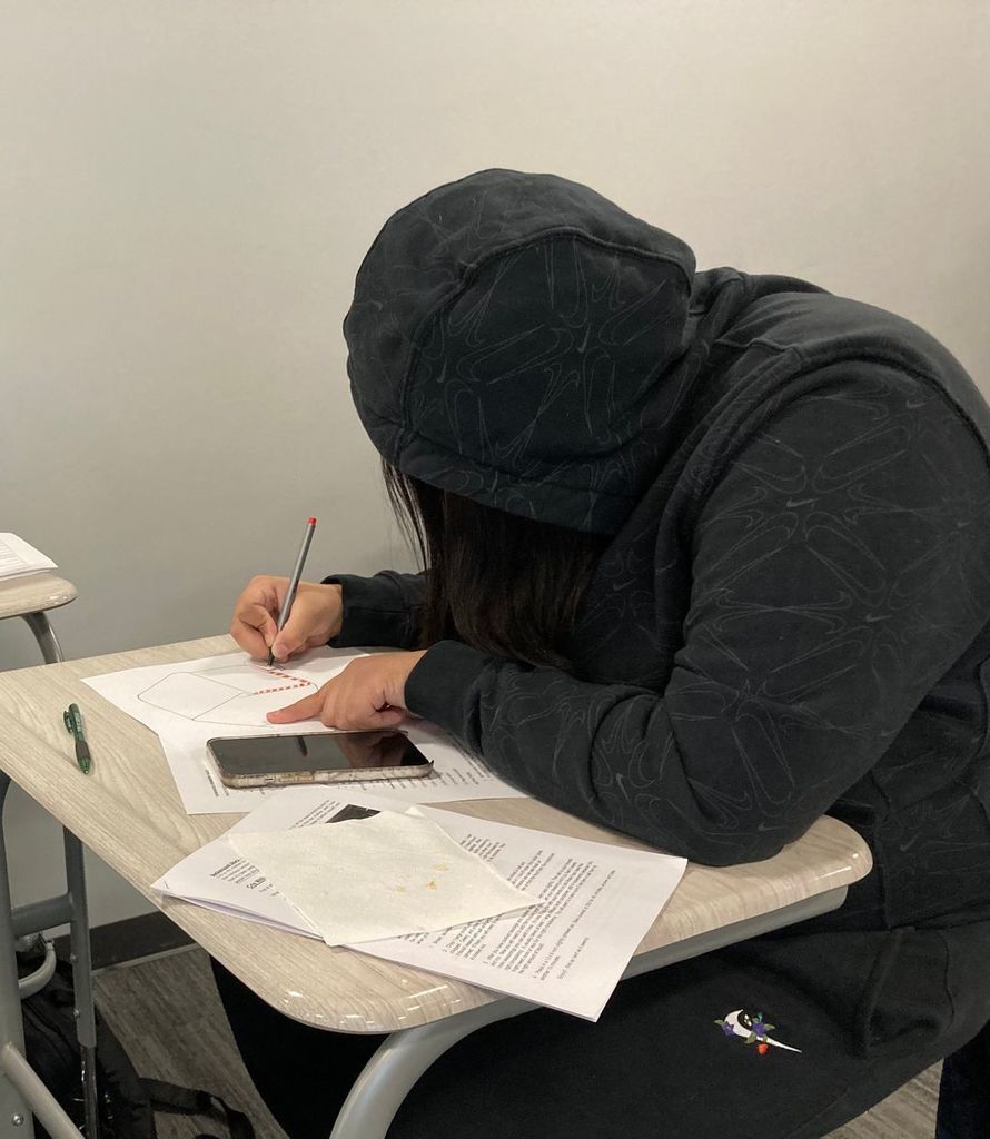 Students designing Gingerbread houses