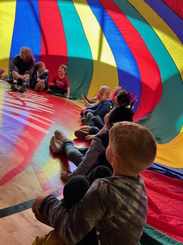 Do you remember playing with parachutes as a kid? The BEST gym day was when the teacher brought out the parachute! Check out our Kindergarten students enjoying parachute day! #CPSZEBRAPRIDE