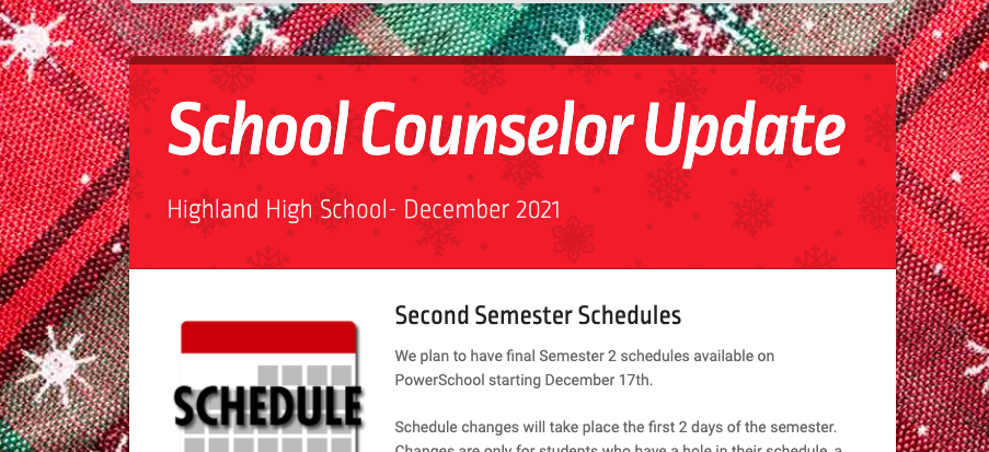 December newsletter