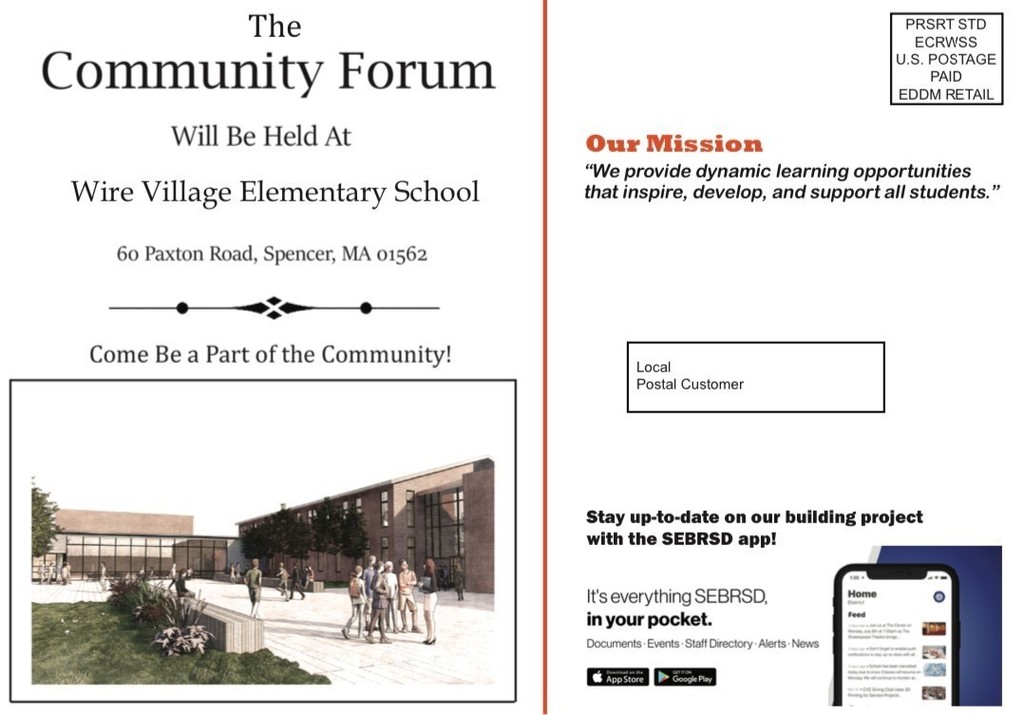 David Prouty High School Building Committee Hosting "In-Person" Community Forum