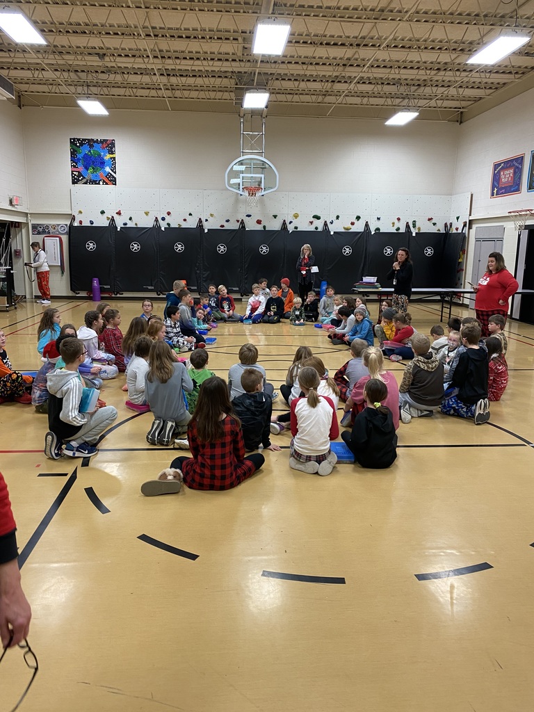 Students working together to make paper chains