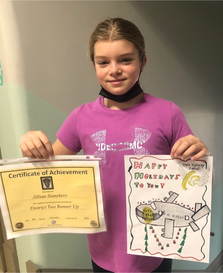 Student with drawing