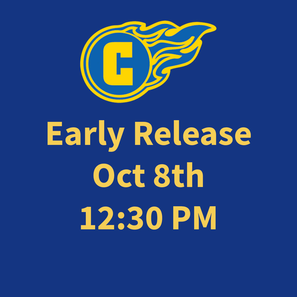 Early release oct 8th 12:30pm